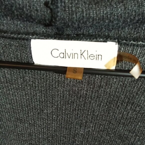 calvin Klein Two Toned Open Front Long Sleeve Cardigan Size S - Picture 3 of 3